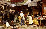 Victor Gabriel Gilbert The Maubeuge Market painting
